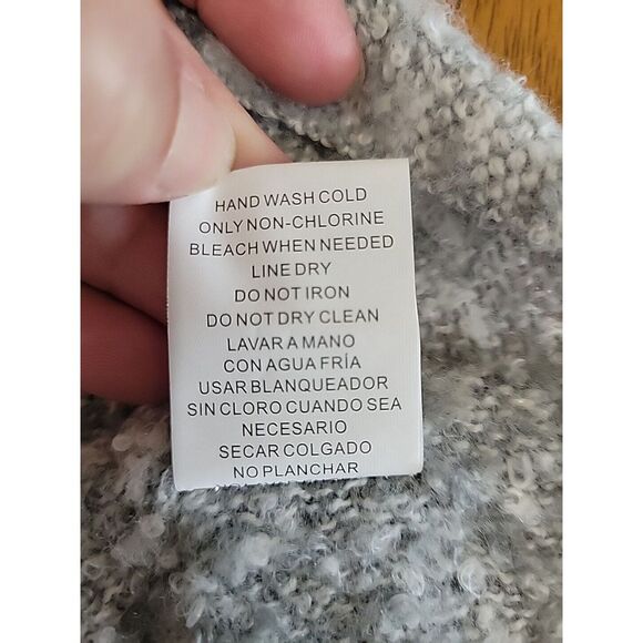 Infinity womens scarf grey warm polyester‎ soft - Picture 5 of 5